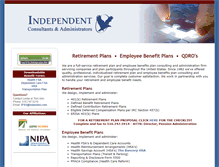 Tablet Screenshot of independentpension.com